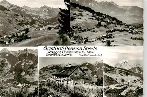 AK / Ansichtskarte 73875378 Raggal_AT Gasthof Pension Roessle Panorama 