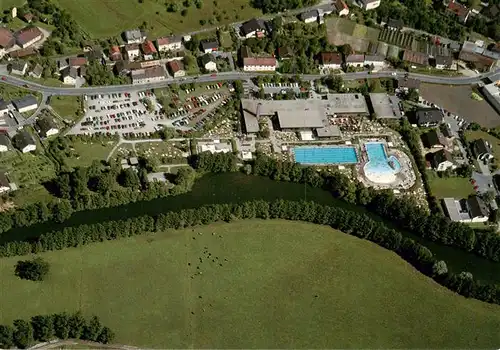 AK / Ansichtskarte  Hengersberg Freibad Fliegeraufnahme Hengersberg