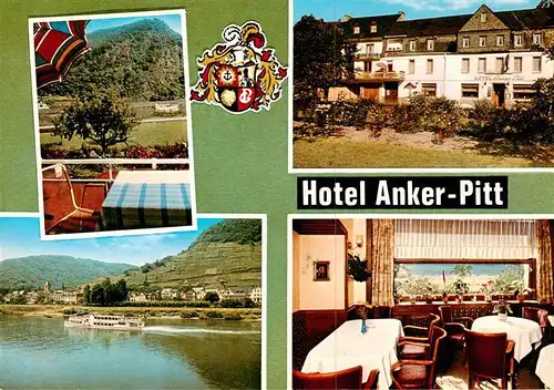 AK / Ansichtskarte 73875426 Moselkern Hotel Anker Pitt Terrasse Park Gaststube Rheinpartie Moselkern