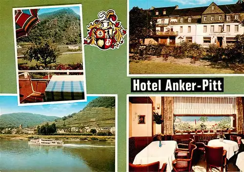 AK / Ansichtskarte  Moselkern Hotel Anker Pitt Terrasse Park Gaststube Rheinpartie Moselkern