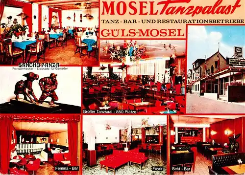 AK / Ansichtskarte 73875429 Guels_Koblenz Mosel Tanzpalast Sancho Panza Restaurant Tanzsaal Femina Bar Foyer Sekt Bar Guels_Koblenz