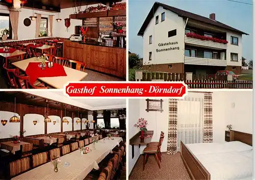 AK / Ansichtskarte  Doerndorf_Mittelfranken Gasthof Sonnenhang Gastraeume Zimmer Doerndorf Mittelfranken