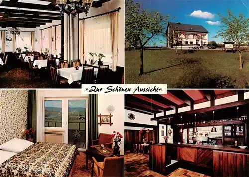 AK / Ansichtskarte 73875448 Drolshagen Hotel Pension Cafe Zur Schoenen Aussicht Gastraeume Zimmer Drolshagen