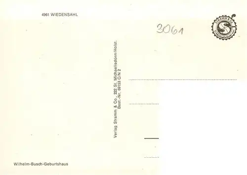 AK / Ansichtskarte 73875480 Wiedensahl Wilhelm Busch Geburtshaus Wiedensahl