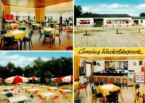 AK / Ansichtskarte  Winsen_Aller Campingplatz und Gaststaette Wacholderpark Gastraum Gartenwirtschaft Bar Winsen_Aller