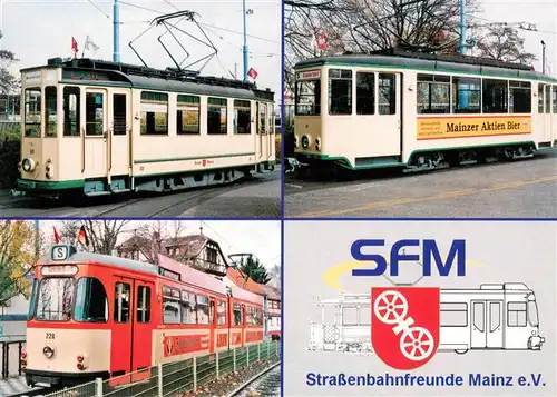 AK / Ansichtskarte  Mainz__Rhein Westwaggon Gastell Mainz ssW Westwaggon Gastell Koeln ssW Westwaggon Gastell Mainz AEG Strassenbahnfreunde Mainz eV 