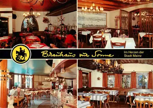 AK / Ansichtskarte  Mainz__Rhein Brauhaus zur Sonne Gastraeume