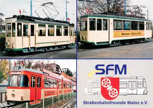 AK / Ansichtskarte  Mainz__Rhein Westwaggon-Gastell Mainz ssW Westwaggon-Gastell Koeln ssW Westwaggon-Gastell Mainz AEG SFM Strassenbahnfreunde Mainz eV 