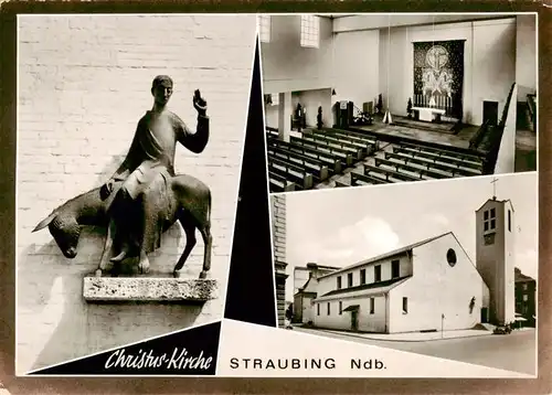 AK / Ansichtskarte 73875516 Straubing Christus Kirche Inneres Straubing