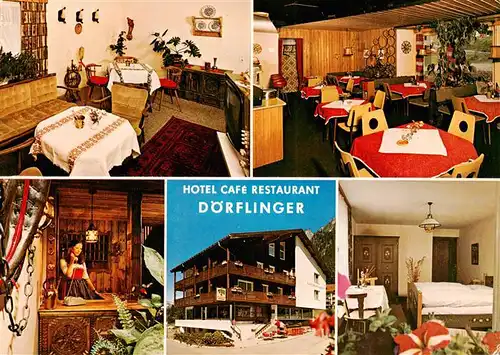 AK / Ansichtskarte 73875578 Gargellen_Vorarlberg_AT Hotel Cafe Restaurant Doerflinger Gastraeume Zimmer 