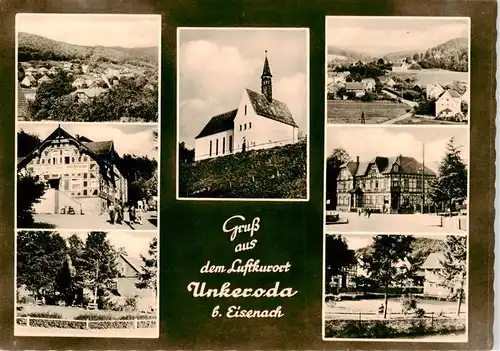 AK / Ansichtskarte 73875593 Unkeroda_Eisenach_Thueringen Panorama Ortsansichten Kirche Unkeroda_Eisenach
