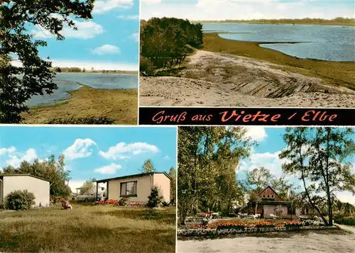 AK / Ansichtskarte  Vietze_Hoehbeck Strandpartien Bungalows  