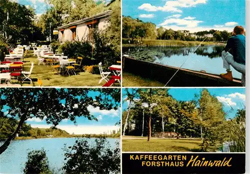 AK / Ansichtskarte 73875628 Haemelerwald Kaffeegarten Forsthaus Hainwald Angelsee Terrasse Haemelerwald