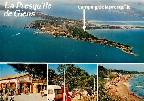 AK / Ansichtskarte  Giens_83_Var Camping de la Presquile Vue aerienne 