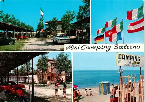 AK / Ansichtskarte  Salerno_IT Mini Camping Teilansichten Strand 