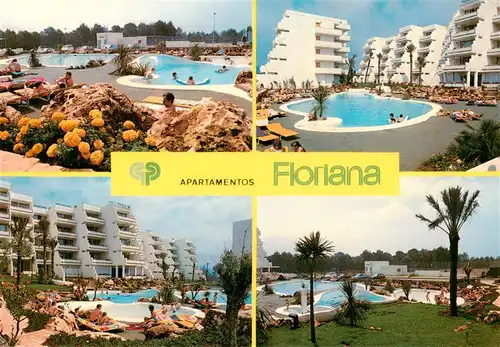 AK / Ansichtskarte  Cala_Millor_Mallorca Apartamentos Florana Pools Teilansichten Cala_Millor_Mallorca