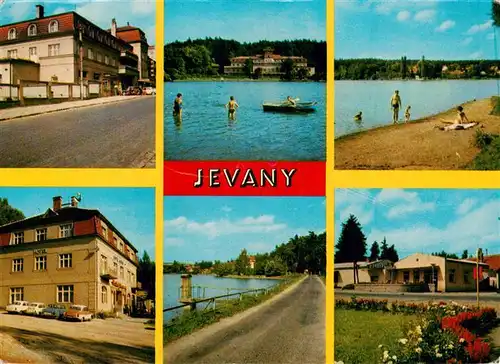 AK / Ansichtskarte  Jevany_Czechia Teilansichten Hotel Strandpartien 