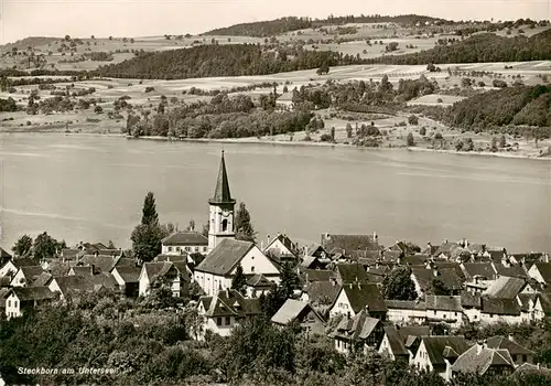 AK / Ansichtskarte  Steckborn_TG Panorama am Untersee mit Kirche Steckborn TG