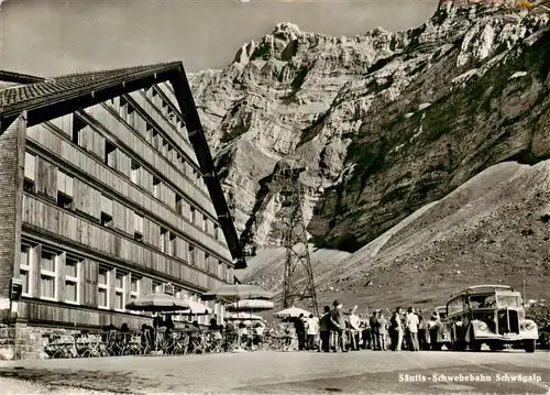 AK / Ansichtskarte  Schwaegalp_AR Saentis Schwebebahn Buffet Schwaegalp AR