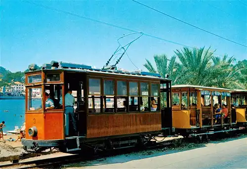 AK / Ansichtskarte 73875690 Puerto_de_Soller Strassenbahn Puerto_de_Soller