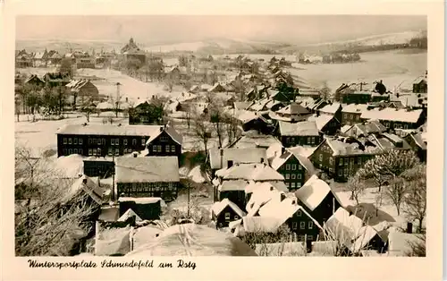 AK / Ansichtskarte  Schmiedefeld_Rennsteig Panorama Wintersportplatz Schmiedefeld_Rennsteig