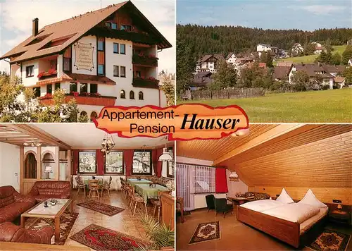 AK / Ansichtskarte 73875738 Kniebis_Freudenstadt Appartement Pension Hauser Panorama Gaststube Zimmer Kniebis_Freudenstadt