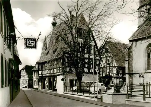 AK / Ansichtskarte  Michelstadt Am Rathaus Michelstadt