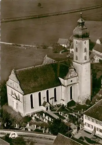 AK / Ansichtskarte  Unteressendorf Martinskirche Fliegeraufnahme Unteressendorf