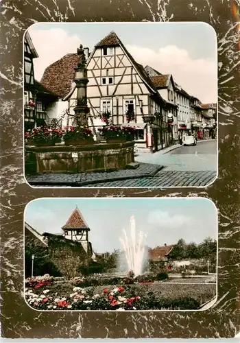 AK / Ansichtskarte  Michelstadt Malerwinkel Stadtgarten Fontaene Brunnen Michelstadt