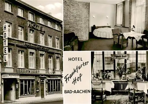 AK / Ansichtskarte 73875827 Bad_Aachen Hotel Frankfurter Hof Zimmer Gastraum Bad_Aachen