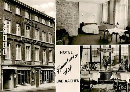 AK / Ansichtskarte  Bad_Aachen Hotel Frankfurter Hof Zimmer Gastraum Bad_Aachen