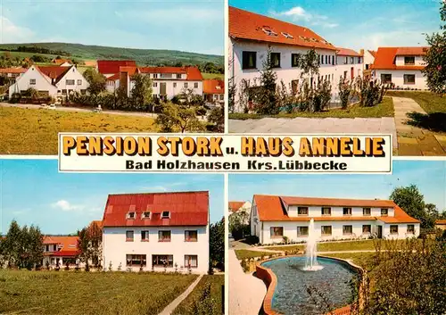 AK / Ansichtskarte  Bad_Holzhausen_Luebbecke_Preussisch_Oldendorf_NRW Pension Stork und Haus Annelie Fontaene 