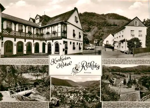 AK / Ansichtskarte  Luetz_Kastellaun Kurheim Hotel Roehrig Panorama Parkanlagen Bruecke 