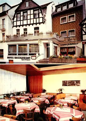 AK / Ansichtskarte 73875864 Kamp-Bornhofen_Rhein Hotel Restaurant Café Schreiner 