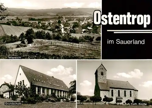 AK / Ansichtskarte  Ostentrop Panorama Grundschule Katholische Kirche Ostentrop