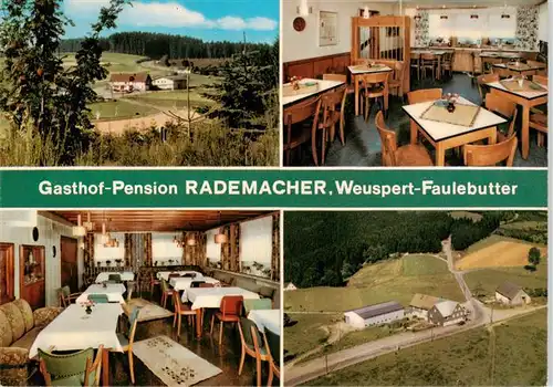 AK / Ansichtskarte  Faulebutter Gasthof Pension Rademacher Gastraum Landschaft Luftbild Faulebutter