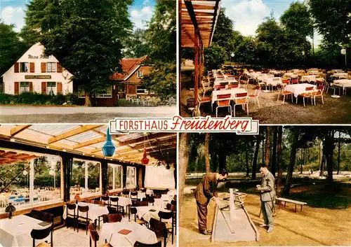 AK / Ansichtskarte 73875884 Altschermbeck Forsthaus Freudenberg Gartenterrasse Minigolf Altschermbeck