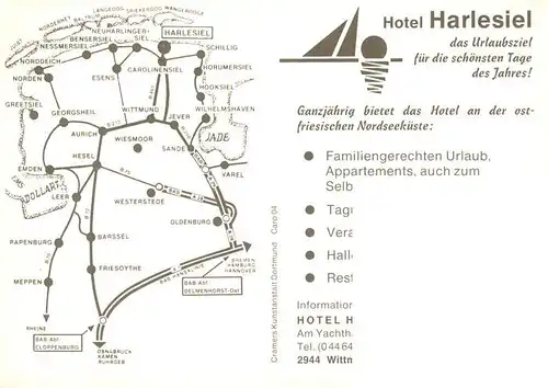 AK / Ansichtskarte  Harlesiel Hotel Harlesiel Restaurant Kegelbahn Yachthafen Harlesiel