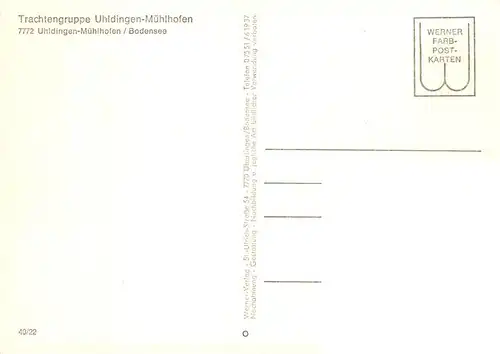 AK / Ansichtskarte  Muehlhofen_Uhldingen-Muehlhofen Trachtengruppe Uhldingen Muehlhofen Muehlhofen