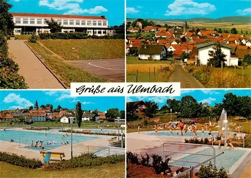 AK / Ansichtskarte  Ulmbach Schule Teilansicht Schwimmbad Ulmbach