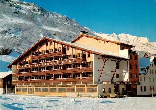 AK / Ansichtskarte  Zuers_Arlberg Hotel Alpenrose Post Zuers Arlberg