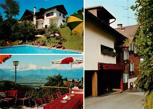 AK / Ansichtskarte  Fraxern Gasthof Pension Sonnenblick Pool Terrasse Fraxern