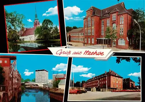 AK / Ansichtskarte 73875999 Itzehoe St Laurentii Kirche Auguste Viktoria Schule Stoer Kaserne Itzehoe