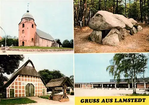 AK / Ansichtskarte 73876003 Lamstedt Kirche Boerdemuseum Findlinge Lamstedt