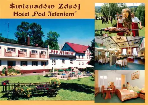 AK / Ansichtskarte  Swieradow_Zdroj_Bad_Flinsberg_PL Hotel Pod Jeleniem Grille Gaststube Zimmer 