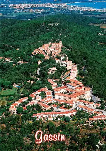 AK / Ansichtskarte  Gassin_83_Var Le village vu du ciel 