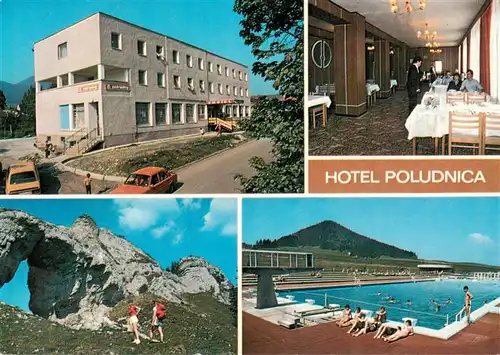 AK / Ansichtskarte 73876045 Liptovsky_Jan_SK Hotel Poludnica Interier hotela Ohniste v Janske dobne Kupalisko v Liptovskom Jane 