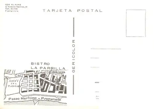AK / Ansichtskarte  Fuengirola_Costa_del_Sol_ES Bistro La Parrilla Gastraeume 
