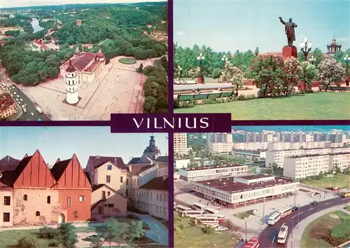 AK / Ansichtskarte  Vilnius Gedimino aikste Senamiescio fragmentas Lenino aikste Ziemuny gyvenamasis rajonas Vilnius