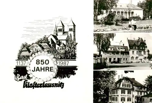AK / Ansichtskarte 73876101 Bad_Klosterlausnitz Sanatorium Dr Friedrich wolf Makrt mit Rathaus Kurhotel Koeppe Bad_Klosterlausnitz